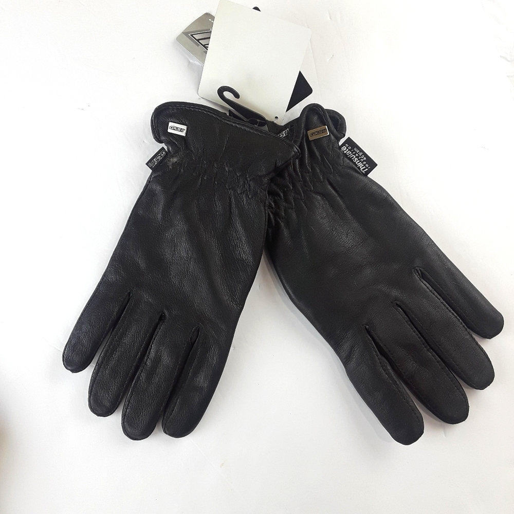 3M Thinsulate Black Leather Gloves Size XL